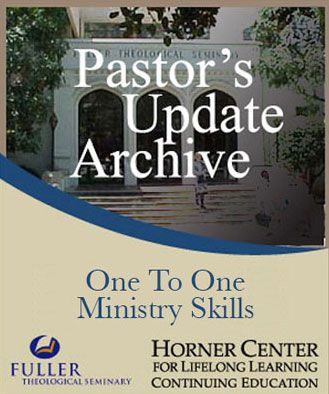 Pastor's Update: 5033 - One to One Ministry Skills